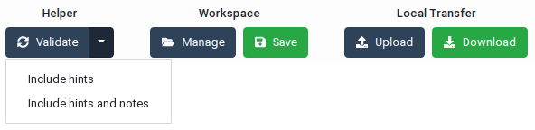 Validation Menu